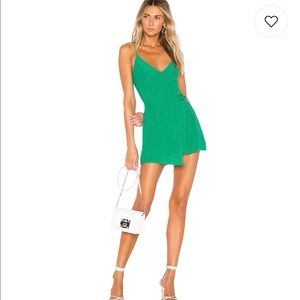 REVOLVE green wrap romper